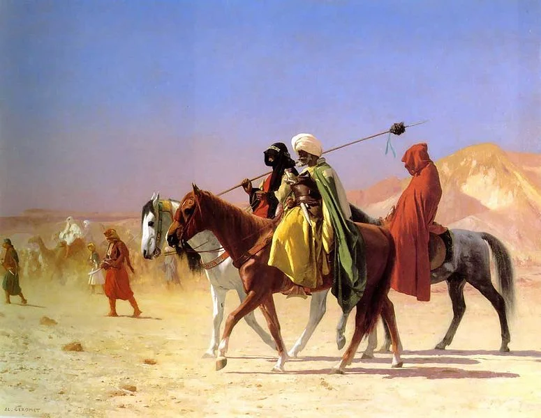 arabs-crossing-the-desert-by-jean-leon-gerome-famous-art-handmade-oil-painting-on-canvas